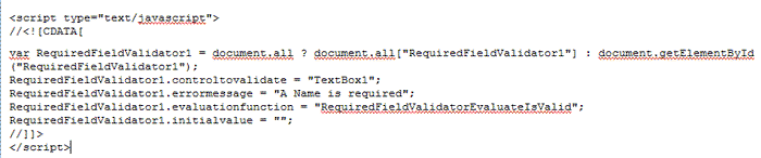 Validation Code